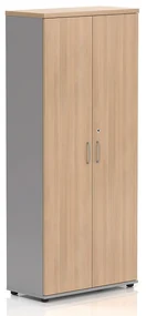 Vysoká široká šatníková skriňa Visio LUX 80 x 38,5 x 183,5 cm, dub