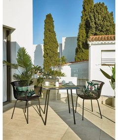 Čierna záhradná stolička Kave Home Surpika