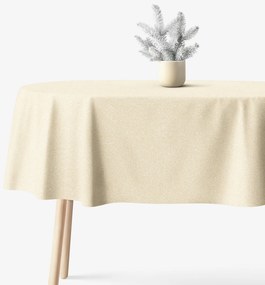 Goldea vianočný exkluzívny oválny obrus - zlatý s trblietkami 140 x 220 cm