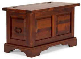 furniture-nabytek.cz - Masívna truhlica Catana z borovicového dreva, lakovaná, hnedá