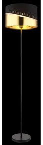 Globo 54046S - Stojacia lampa OR 1xE27/60W/230V pr. 35 cm čierna/zlatá