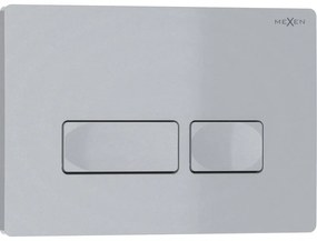 Mexen Tex 04, splachovacie tlačidlo, matný chróm, 6104-04