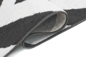 TA Koberec C438A TMAVO SIVÁ/BIELA BALI PP Rozmer: 140x200 cm