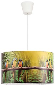 Duolla - Detský luster na lanku PARROTS 1xE27/40W/230V pr. 35 cm