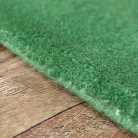 Asra, Ručne všívaný kusový koberec Asra wool sv. zelená, 60x110, zelená, obývacia izba