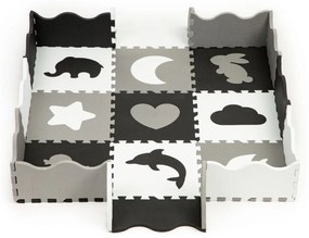 Penová podložka pre deti  122,5 x 122,5 cm - puzzle