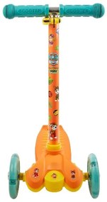 Kolobežka s LED kolieskami (oranžová)  (100389551)