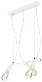 Luster na lanku TARO 3xE27/60W/230V biela