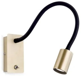 Orion WA 2-1342 - LED Flexibilná nástenná lampička KURT LED/5W/230V zlatá