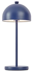 Stolná lampa modrá vrátane LED IP54 Nabíjateľná s nabíjacou stanicou - Squirrel