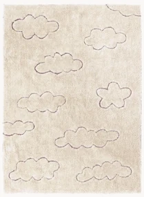 Ručne tkaný detský koberec's vysokým a nízkym efektom Clouds