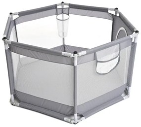 Hracia ohrádka 120 cm, sivá