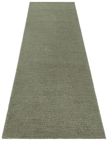 Tmavozelený behúň Mint Rugs Supersoft, 80 x 250 cm