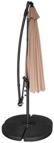 Zahradní slunečník Houseland Zynex 300 cm světle hnědý