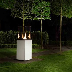 Plynový ohrievač s diaľkovým Patio Mini Glass White