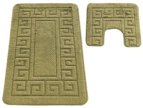 Sada kúpeľňových koberčekov Montana Ethnic Khaki