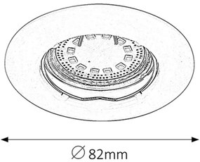 Rabalux 1048 - SADA 3xLED Podhľadové svietidlo LITE 3xGU10-LED/3W/230V