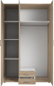 Šatníková skriňa Karl, dub sonoma