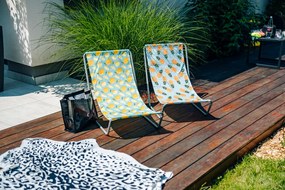 Skladacie plážové lehátko SAND LEMON, farebné