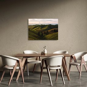 Sklenený obraz - Výhľad na thajské kopčeky (70x50 cm)