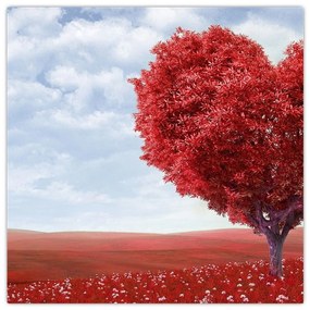 Červené srdce - obraz