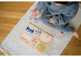 Drevené vkladacie puzzle (počet dielikov 6) Safari – Kindsgut