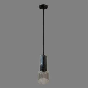 ACB C38551N Závesná lampa Inda 3855/10, 1xGU10, čierna/dymová