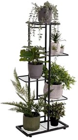 Kondela Kovový stojan na kvety, tmavosivý kov, BAMIR TYP 1