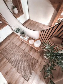 Flair Rugs, AKCIA: 60x150 cm Kusový koberec Chunky Jute Sol Natural, hnedá, chodba / predsieň