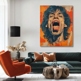 Obraz Mick Jagger - Sila rockovej scény | 100% originál domaľovaný akrylom