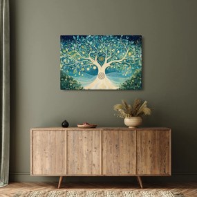 Obraz – Magický strom so špirálami (90x60 cm)