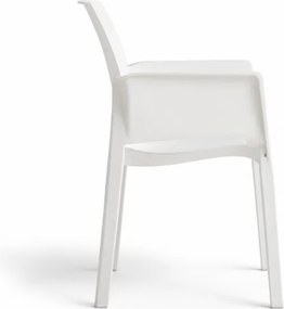 AKCIA Záhradná jedálenská stolička HARTMAN EVELYN, biela II. akosť