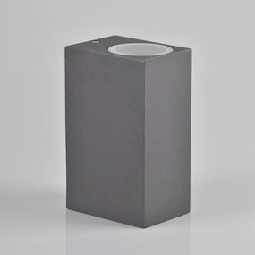 Vonkajšie nástenné svietidlo BOSTON 2xGU10/10W/230V antracit