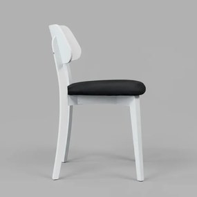 Jedálenská stolička EZRA biela/čierna