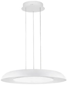 LED stmievateľný biely dizajnový luster Epos 60