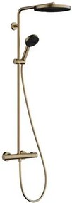 Sprchový systém Hansgrohe Pulsify S Puro s termostatickou batériou kartáčovaný bronz 24236140