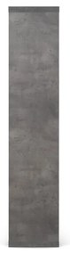 Sivá knižnica v dekore betónu 70x159 cm Berlin – TemaHome