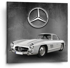 Sablio Obraz Mercedes-Benz 300 SL Šedé pozadí - 110x110 cm