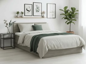 Posteľ SOFIA 160 x 200 cm, dub hľuzovka Rošt: S lamelovým roštom, Matrac: Bez matraca