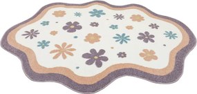 Koberec Lima M182A krémový / fialový