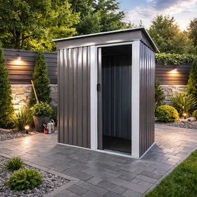 Záhradný domček BestBerg BBSH-305G / 1,4 m² / 162 x 181 x 86 cm / sivá