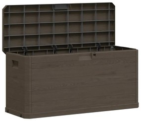 vidaXL Záhradný úložný box hnedý 280 l
