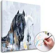 Maľovanie podľa čísel MAJESTÁTNOSŤ KONÍ – nízka náročnosť