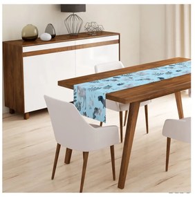 Súprava 4 vianočných obliečok na vankúš a behúň na stôl Minimalist Cushion Covers Winter Wonderland