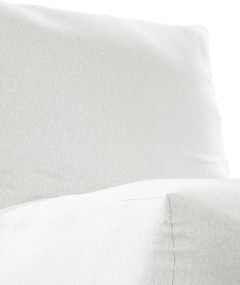 Sedací vak v tvare kresla - jednofarebný farba produktu krémová látka zapletaná