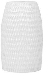 Dekoratívna kameninová váza 25 cm biela LINZI Beliani