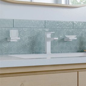 HANSGROHE Metropol páková umývadlová batéria s odtokovou súpravou Push-Open, plná páka, výška výtoku 117 mm, matná biela, 32507700