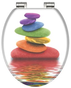 Schütte WC doska s pomalým spúšťaním (Farebné kamene)  (100335885)