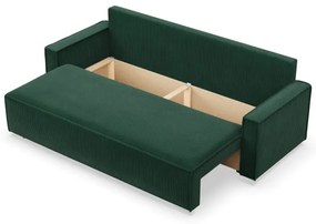 Trojmiestna rozkladacia sedačka NOTO fľaškovo zelená