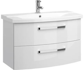 Kúpeľňová skrinka pod umývadlo Pelipal Xpressline 4010 80 cm biela vysoko lesklá